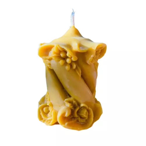 Lumânare de ceară FLORAL - 12-14 ore de ardere