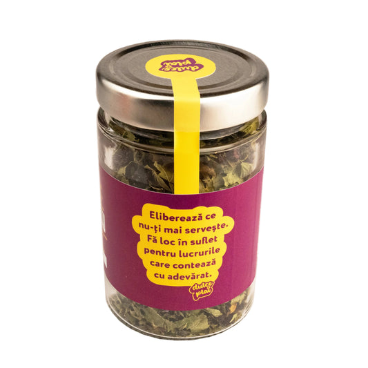 Ceai cu fructe COACABRU - infuzie cu coacăză, cimbru, mentă 70g