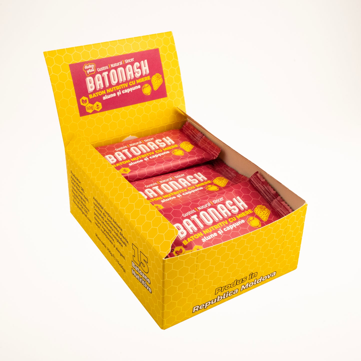 Baton nutritiv Batonash Alune & Căpșune