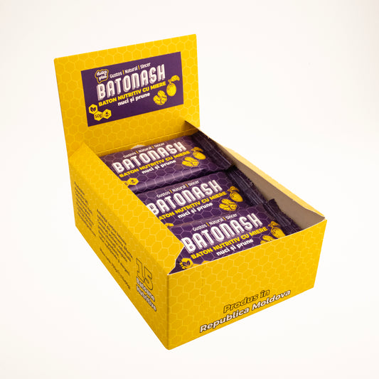 Baton nutritiv BATONASH Nuci și Prune