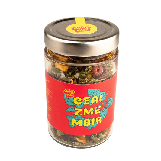 Ceai cu fructe ZMEMBIR- infuzie de zmeură, măr, ghimbir 80g