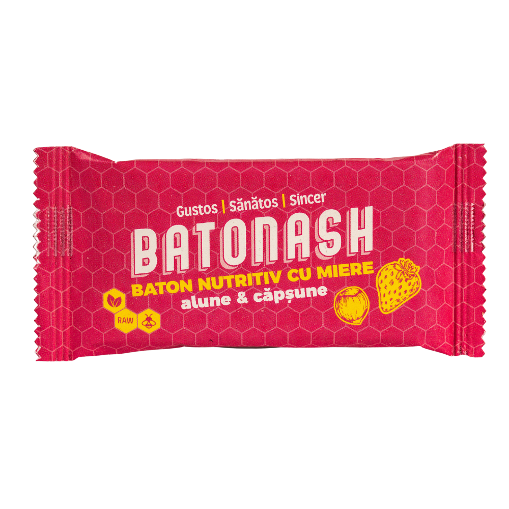 Baton nutritiv Batonash Alune & Căpșune