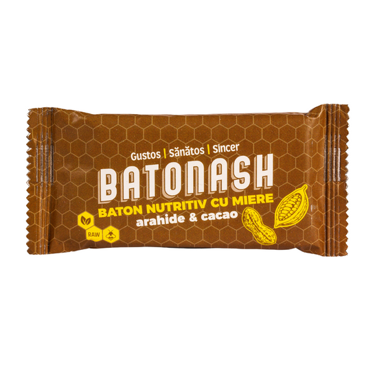Baton nutritiv BATONASH Arahide și Cacao