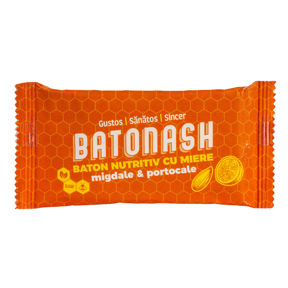 Baton nutritiv BATONASH Migdale & Portocale