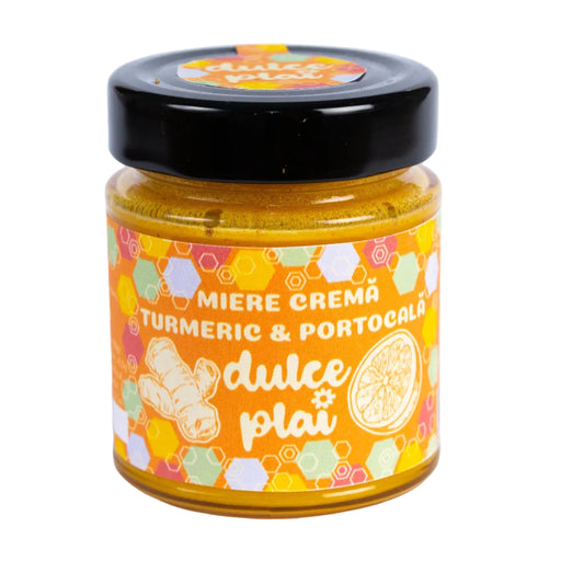Miere cremă cu Turmeric & Portocală DULCE PLAI