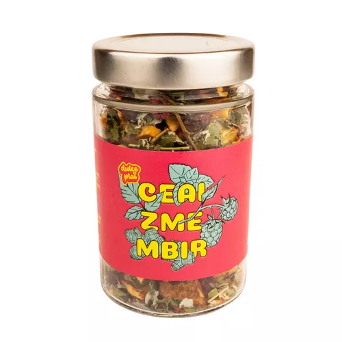 Ceai Zmeură, măr și ghimbir, 80g