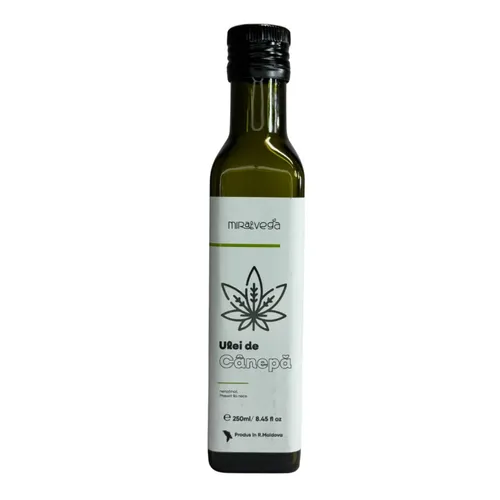 Ulei de CÂNEPĂ presat la rece nerafinat MIRA 250ml