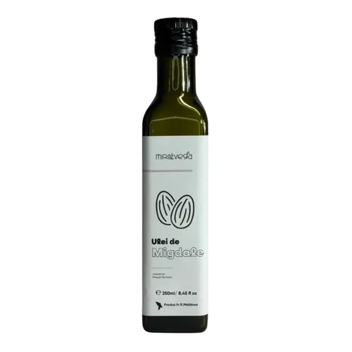 Ulei de MIGDALE presat la rece, nerafinat MIRA  250 ml