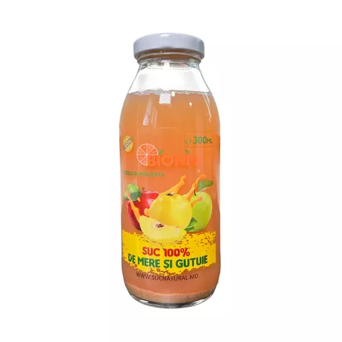 Suc natural de mere și gutuie BIONIQ 300ml