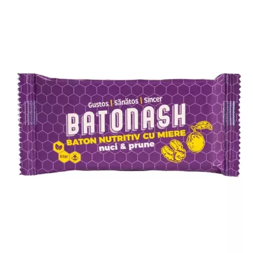 BATONASH Nuci și Prune, 50g